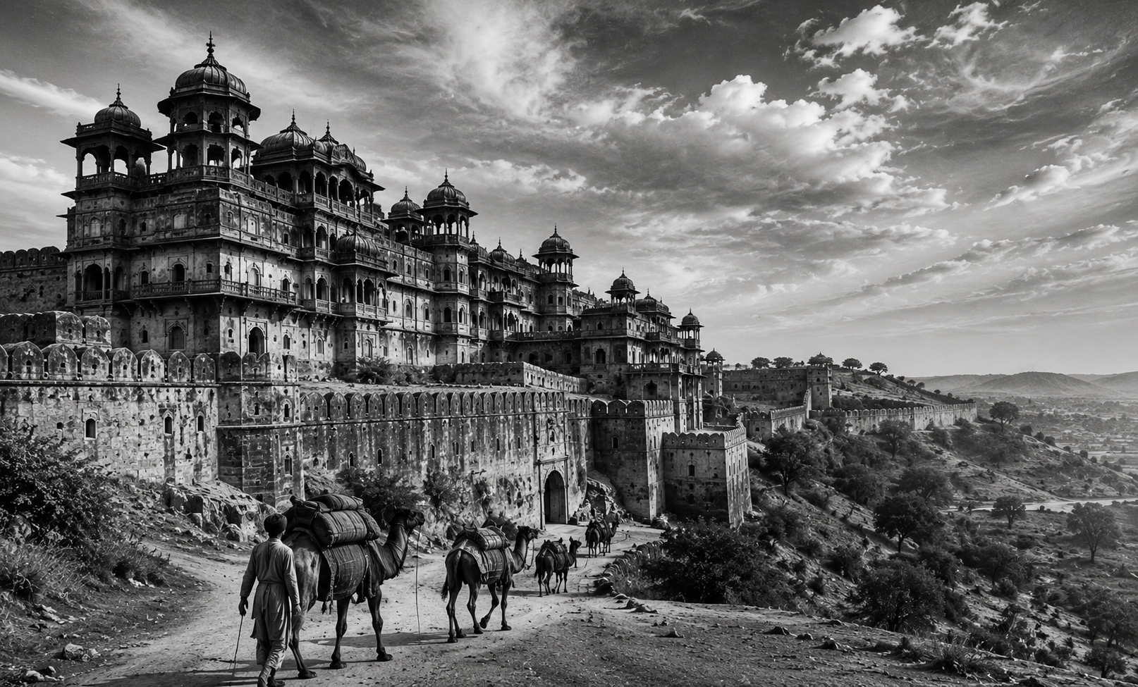 Rajasthani fort walls